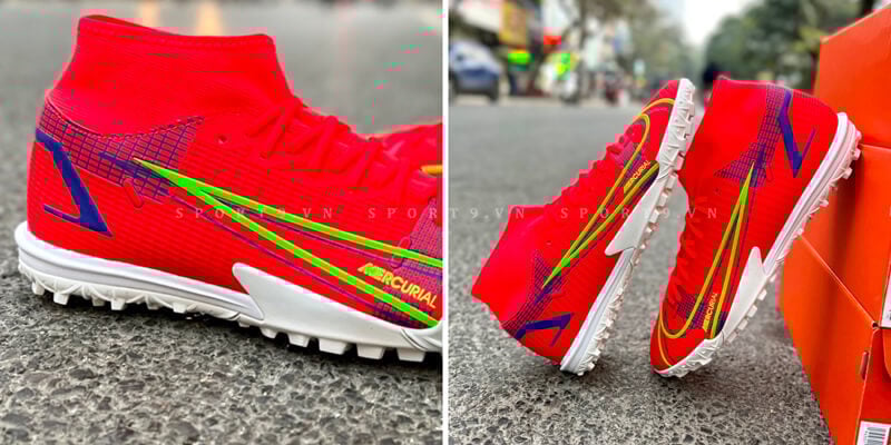 Giày đá bóng Nike Mercurial Superfly 8 Academy TF Spectrum - Màu Đỏ - CV0953-600